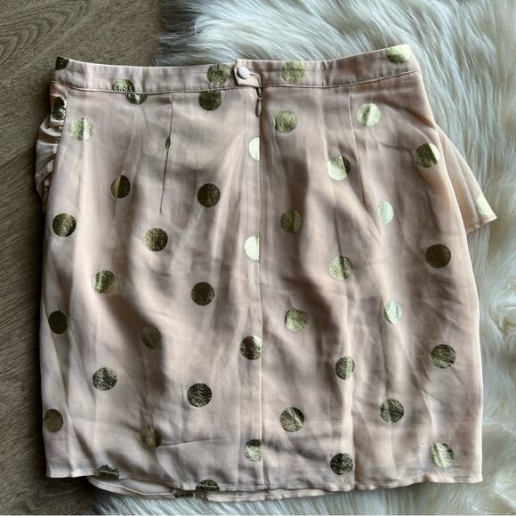 Camilla Coelho Kaylee Mini Skirt in Blush Gold size Medium - Picture 9 of 11
